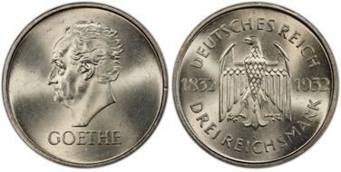 1932-F 3 Mk Goethe J-350 MS66