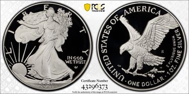 2021-S $1 Silver Eagle - Type 2 First Strike PR70DCAM