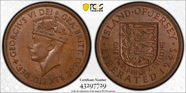1945 1/12 S KM-19 MS64BN