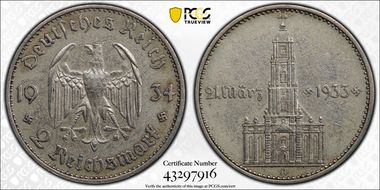 1934-A 2 Mk Potsdam J-355 XF45