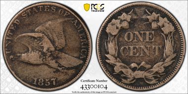 1857 1C Flying Eagle F15