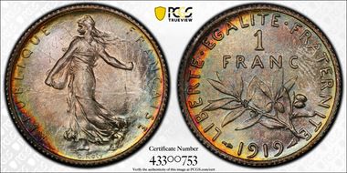 1919 1 Fr Gad-467 F-217 MS66+