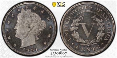 1884/188 5C RPD FS-301 PR67+ CAM