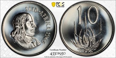 1965 10C Afrikaans PR68