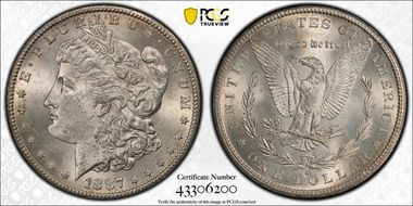 1887-S $1 MS62