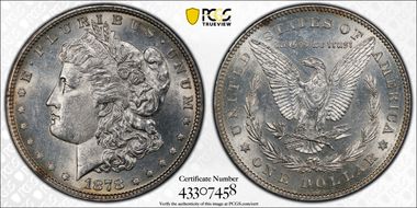 1878 7/8TF $1 Weak N1