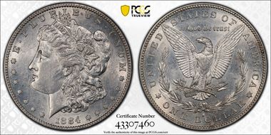 1884-S $1 AU53