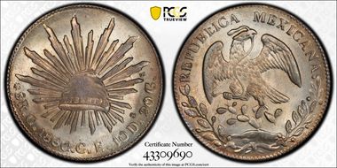 1860-C CE 8 R Cn15 MS64