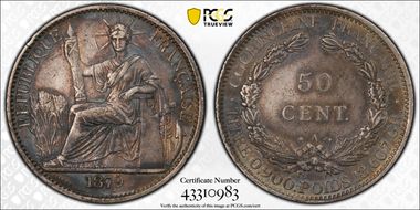 1879-A 50C Lec-25 XF45