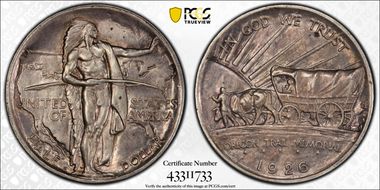 1926-S 50C Oregon AU58