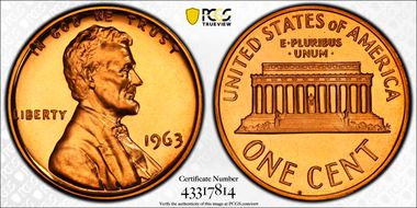 1963 1C PR68CAM