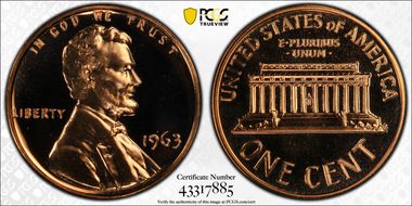 1963 1C PR68CAM