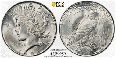 1922-D $1 MS63