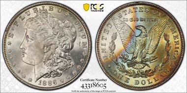 1886 $1 MS64