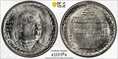 1951 50C Booker T. Washington MS66