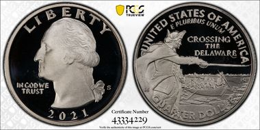 2021-S 25C Crossing the Delaware PR68DCAM