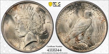 1922 $1 MS63