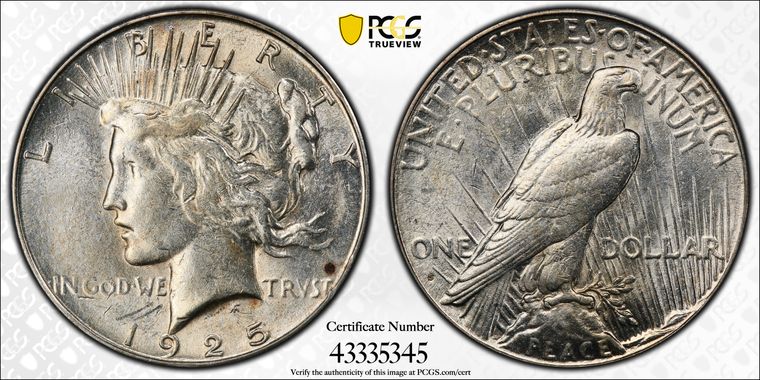 Cert 43335345 - Coin Image