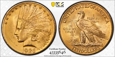 1926 $10 MS64+