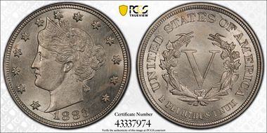 1883 5C No CENTS N1