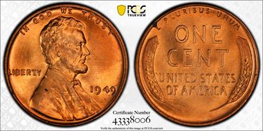 1949 1C MS66RD