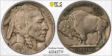 1914/(3) 5C Overdate FS-101 XF40