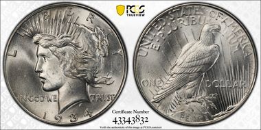 1934 $1 MS64