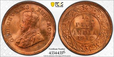 1912(C) 1/2 Pc SW-8.390 MS65RD