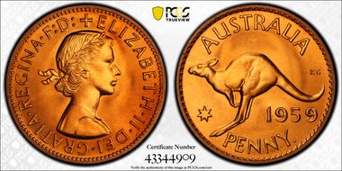 1959 Y. (p) 1D PR67RD