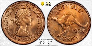 1956 (m) 1D MS64RD