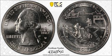 2019-W 25C War in the Pacific NP MS67