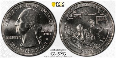 2019-W 25C War in the Pacific NP MS67