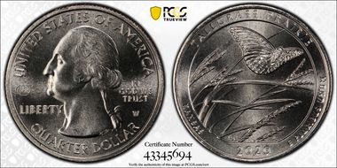 2020-W 25C Tallgrass Prairie NP V75 MS67+ 