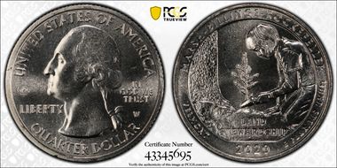 2020-W 25C Marsh-Billings-Rockefeller NP V75 MS67