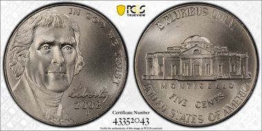 2008-D 5C Satin Finish SP69FS