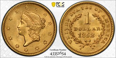 1852 G$1 MS64
