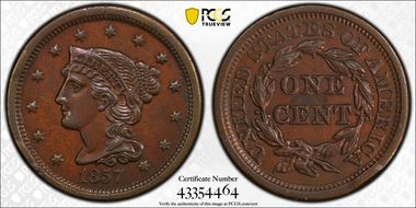 1857 1C Small Date N1BN