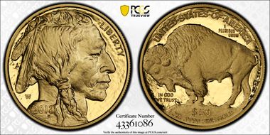 2013-W $50 American Buffalo .9999 Fine Gold PR69DCAM