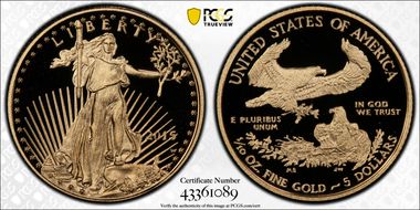 2015-W $5 Gold Eagle PR70DCAM