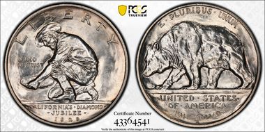 1925-S 50C California MS62