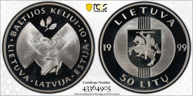 1999-LMK 50 Litu Baltic Way Highway PR67DCAM