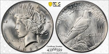 1928 $1 MS64