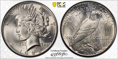 1928 $1 MS64+
