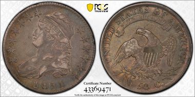 1811 50C Small 8 XF40