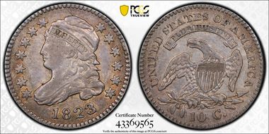 1823/2 10C Small Es XF40