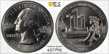 2019-S 25C American Memorial NP MS66