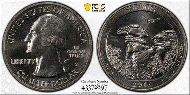 2016-S 25C Shawnee NP MS66