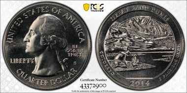 2014-S 25C Great Sand Dunes NP MS66