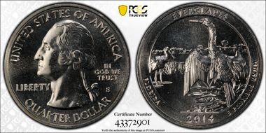 2014-S 25C Everglades NP MS66