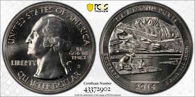 2014-S 25C Great Sand Dunes NP MS66